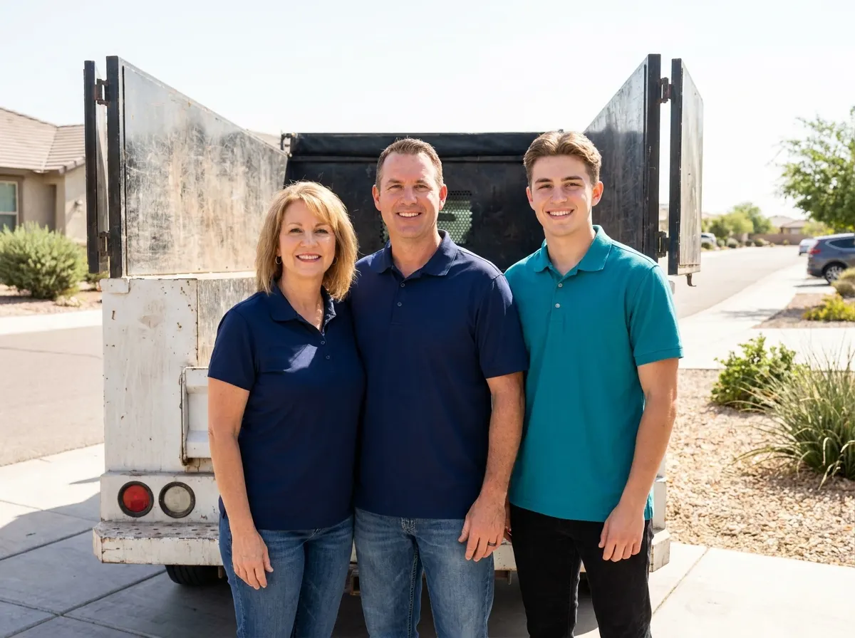 Estrella Dumpster Rental dumpster rental service team in Goodyear, AZ